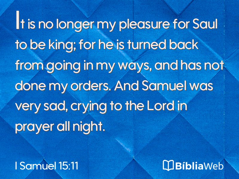 I Samuel 15:11 em imagem para compartilhar