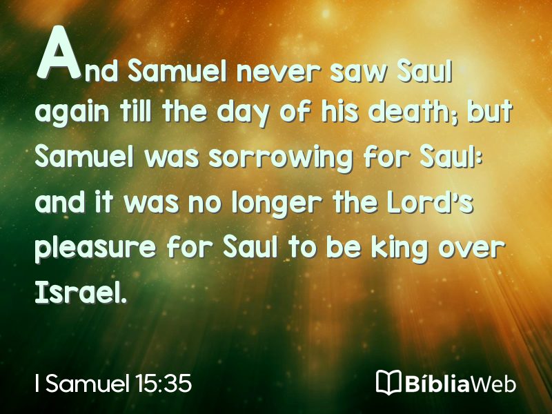 I Samuel 15:35 em imagem para compartilhar