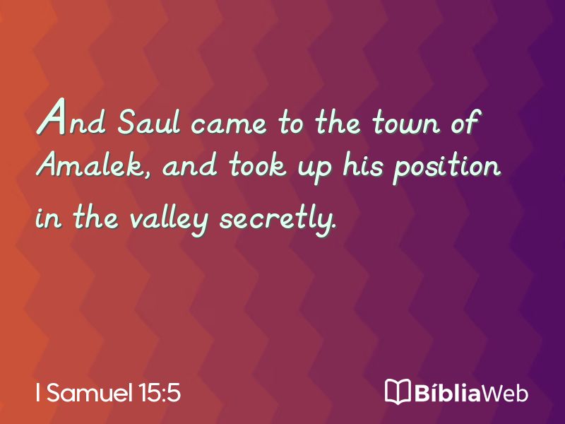 I Samuel 15:5 em imagem para compartilhar