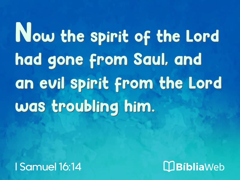 I Samuel 16:14 em imagem para compartilhar