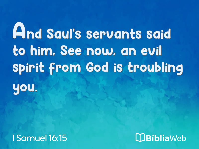 I Samuel 16:15 em imagem para compartilhar