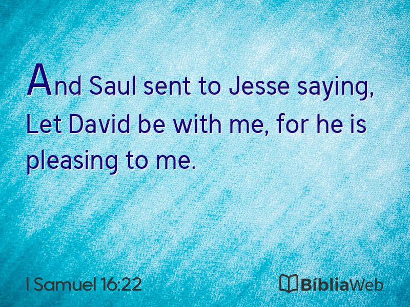 I Samuel 16:22 em imagem para compartilhar