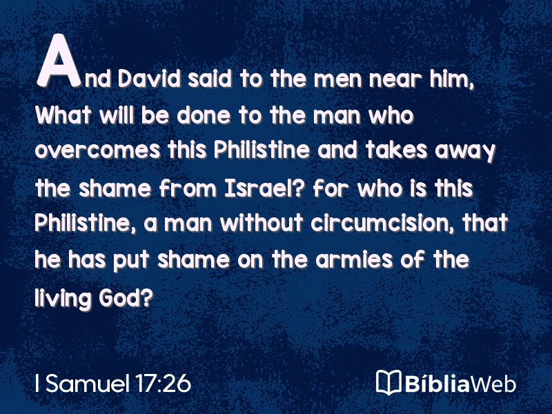 I Samuel 17:26 em imagem para compartilhar