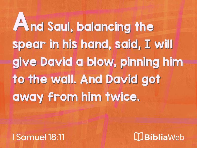 I Samuel 18:11 em imagem para compartilhar