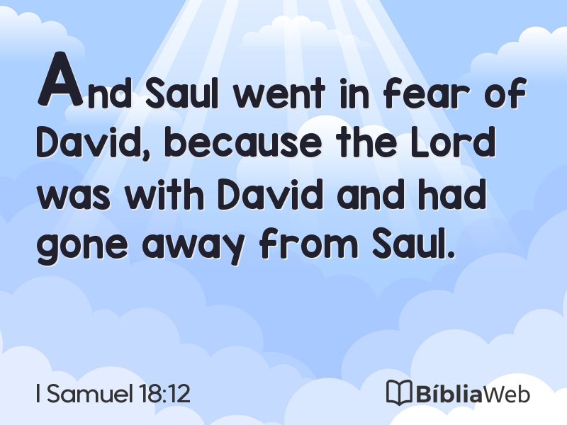 I Samuel 18:12 em imagem para compartilhar