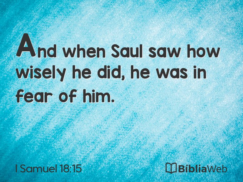 I Samuel 18:15 em imagem para compartilhar