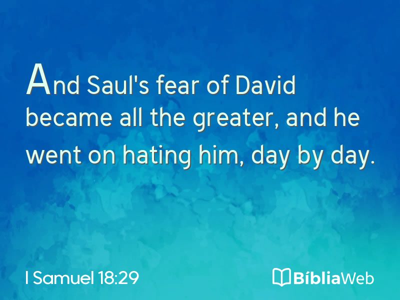 I Samuel 18:29 em imagem para compartilhar
