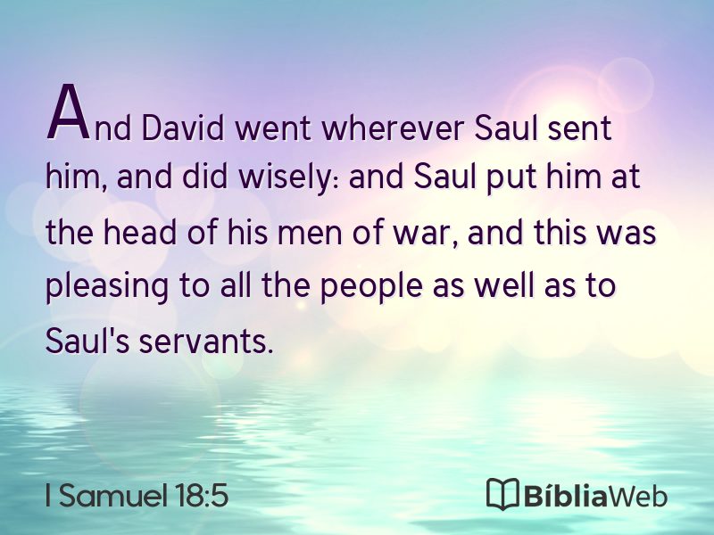 I Samuel 18:5 em imagem para compartilhar