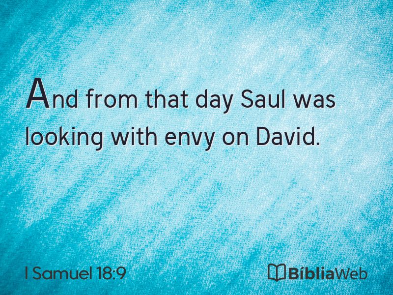 I Samuel 18:9 em imagem para compartilhar