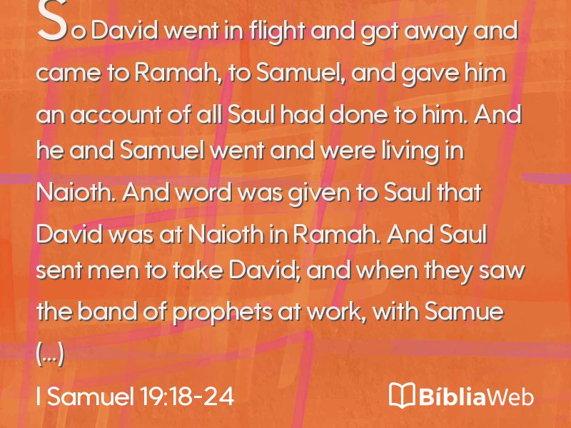 I Samuel 19:18-24 em imagem para compartilhar
