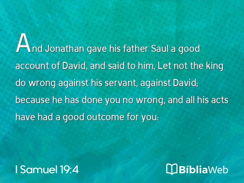 I Samuel 19:4 em imagem para compartilhar