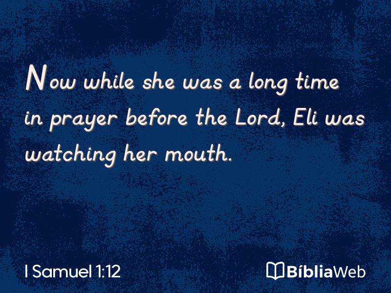 I Samuel 1:12 em imagem para compartilhar