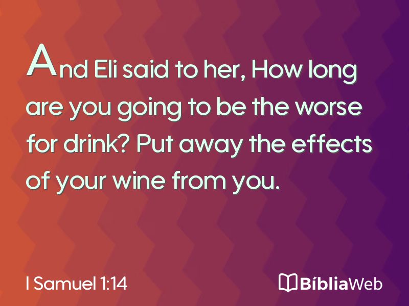 I Samuel 1:14 em imagem para compartilhar