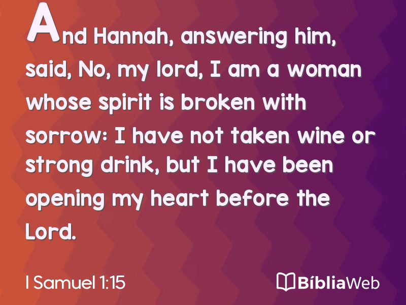 I Samuel 1:15 em imagem para compartilhar