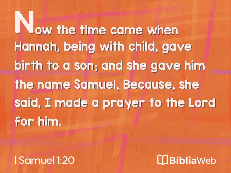 I Samuel 1:20 em imagem para compartilhar