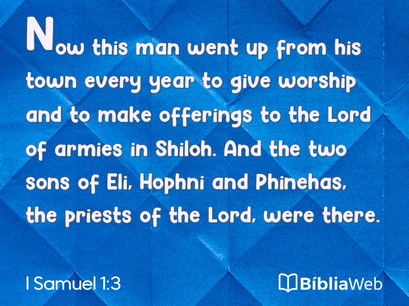 I Samuel 1:3 em imagem para compartilhar