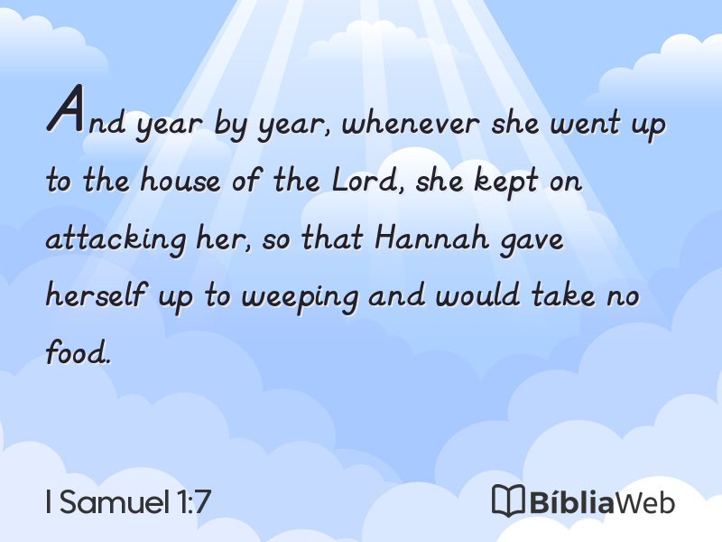 I Samuel 1:7 em imagem para compartilhar