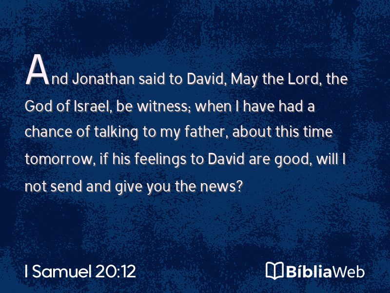 I Samuel 20:12 em imagem para compartilhar