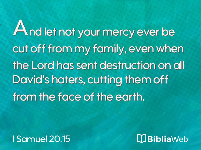 I Samuel 20:15 em imagem para compartilhar