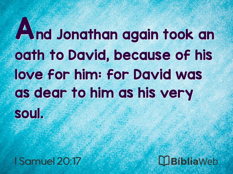 I Samuel 20:17 em imagem para compartilhar