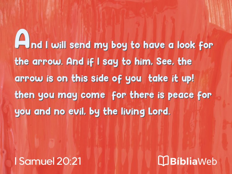 I Samuel 20:21 em imagem para compartilhar