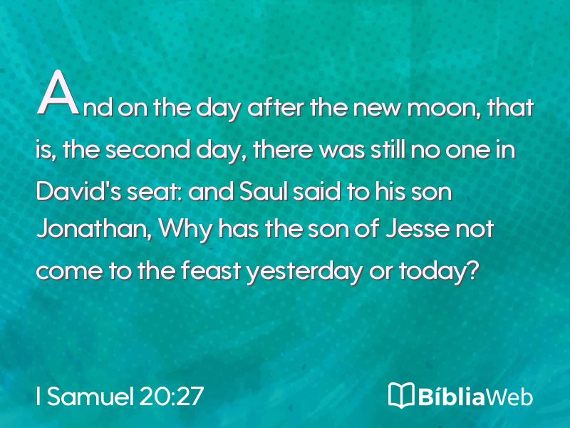 I Samuel 20:27 em imagem para compartilhar