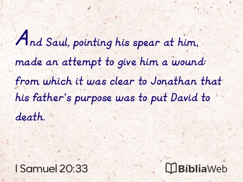 I Samuel 20:33 em imagem para compartilhar