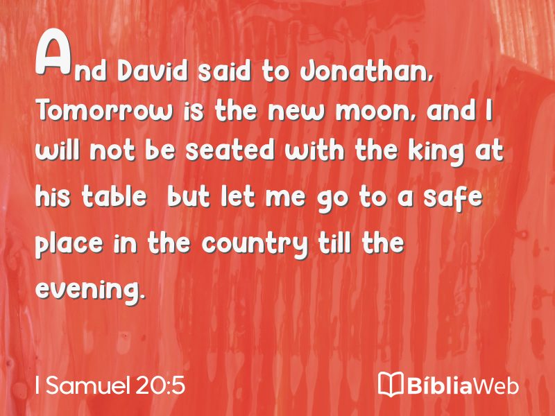 I Samuel 20:5 em imagem para compartilhar