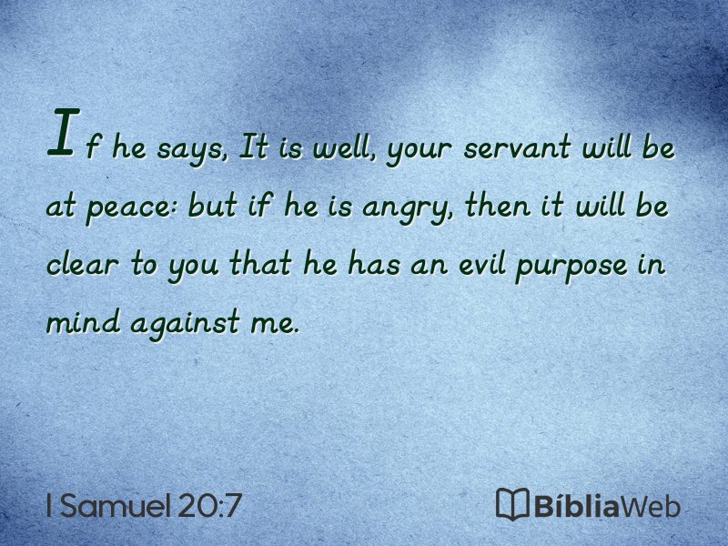 I Samuel 20:7 em imagem para compartilhar