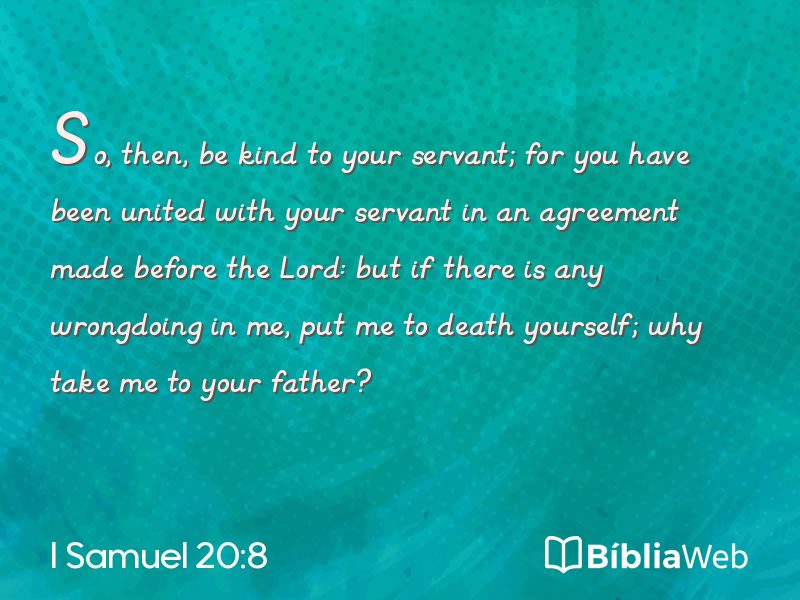 I Samuel 20:8 em imagem para compartilhar