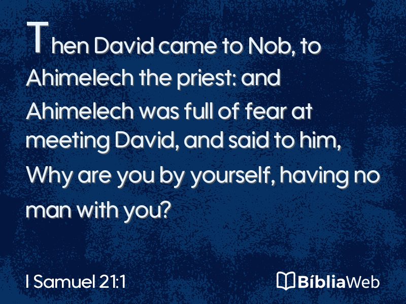 I Samuel 21:1 em imagem para compartilhar