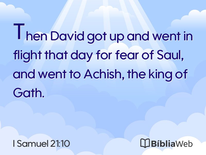 I Samuel 21:10 em imagem para compartilhar