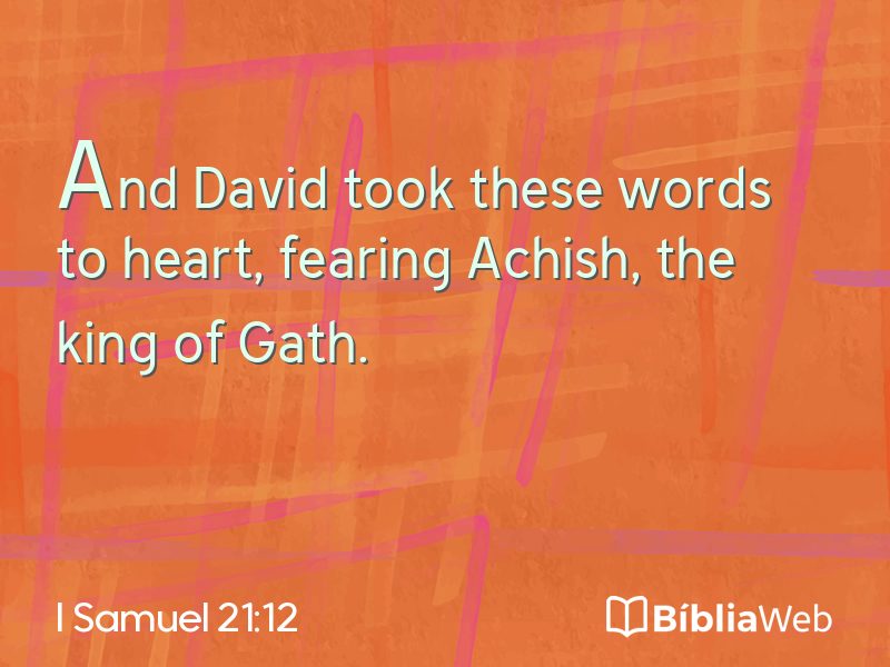I Samuel 21:12 em imagem para compartilhar