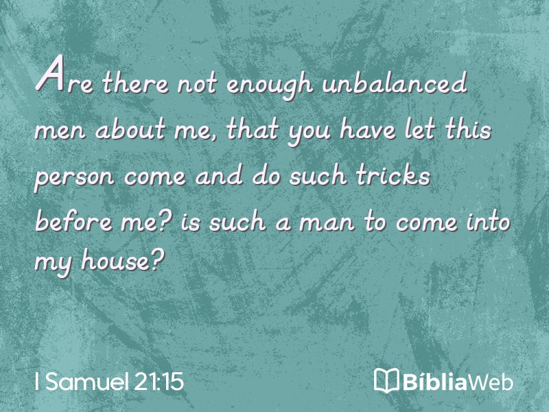 I Samuel 21:15 em imagem para compartilhar