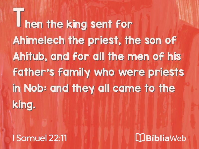 I Samuel 22:11 em imagem para compartilhar