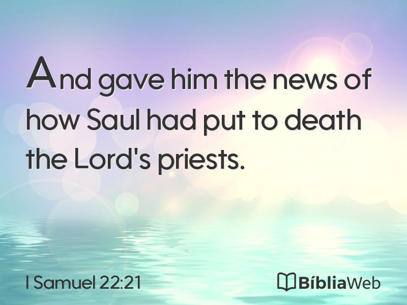 I Samuel 22:21 em imagem para compartilhar