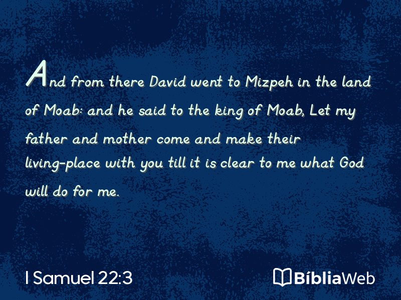I Samuel 22:3 em imagem para compartilhar
