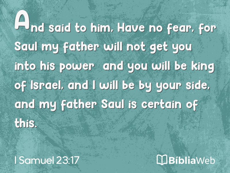 I Samuel 23:17 em imagem para compartilhar