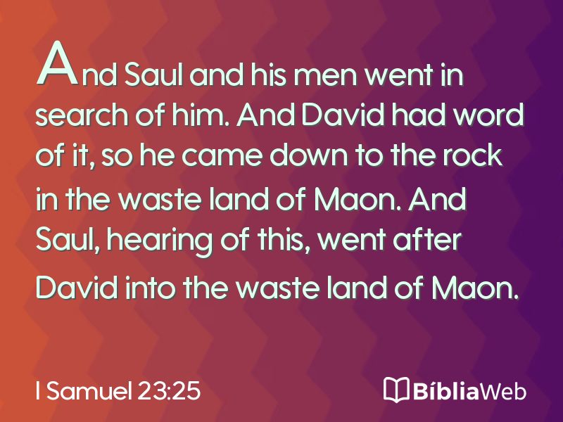 I Samuel 23:25 em imagem para compartilhar