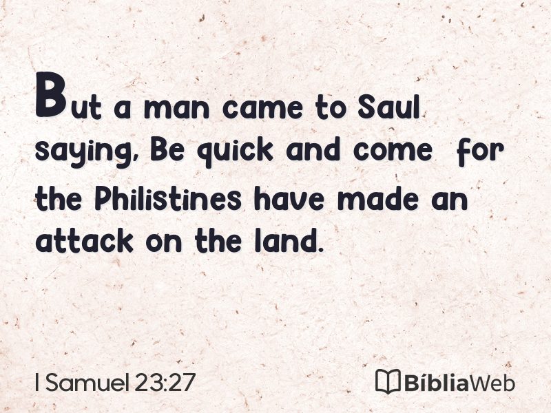 I Samuel 23:27 em imagem para compartilhar