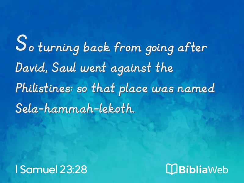 I Samuel 23:28 em imagem para compartilhar