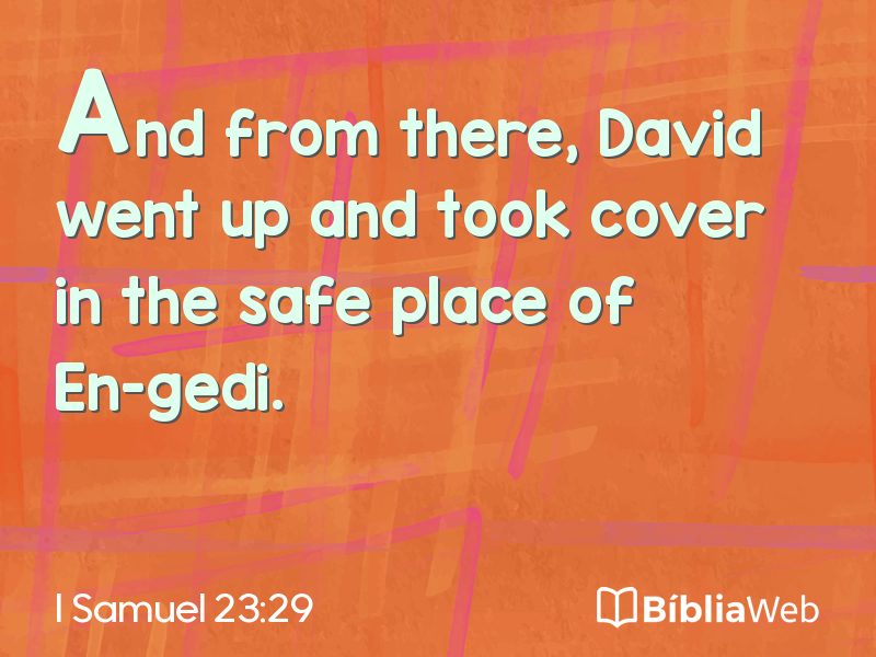I Samuel 23:29 em imagem para compartilhar