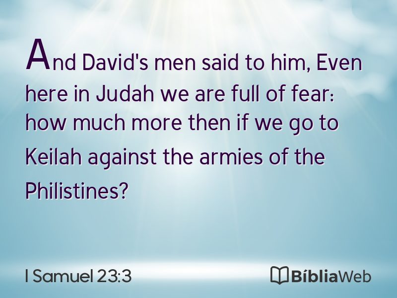I Samuel 23:3 em imagem para compartilhar