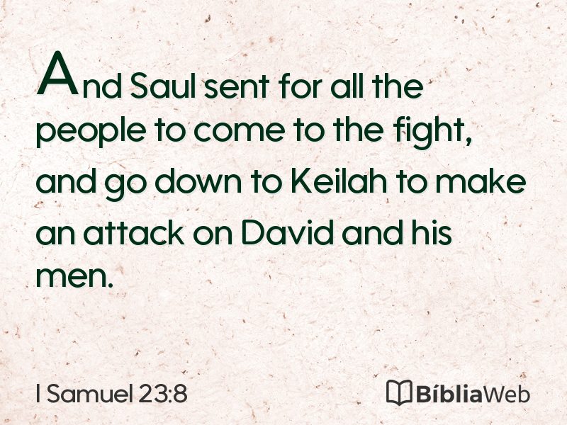 I Samuel 23:8 em imagem para compartilhar