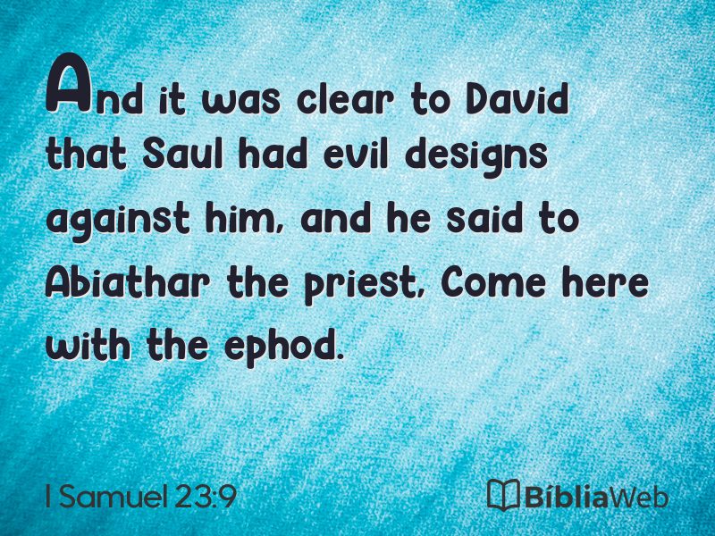 I Samuel 23:9 em imagem para compartilhar