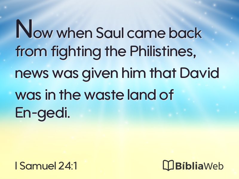 I Samuel 24:1 em imagem para compartilhar
