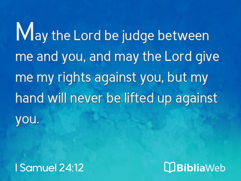I Samuel 24:12 em imagem para compartilhar