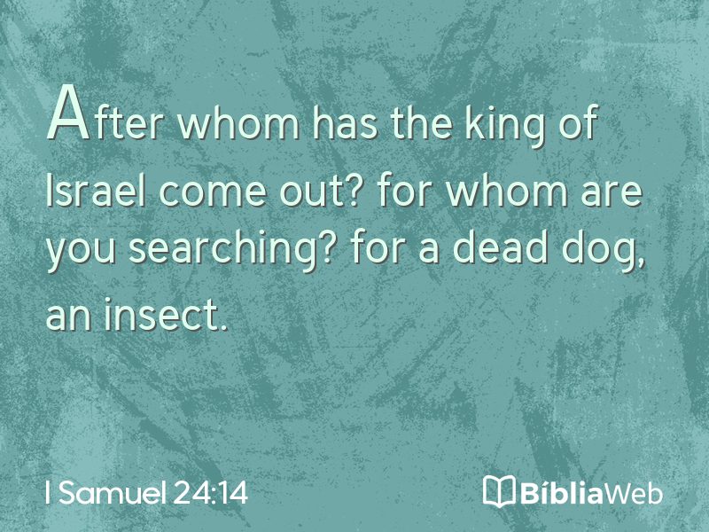 I Samuel 24:14 em imagem para compartilhar