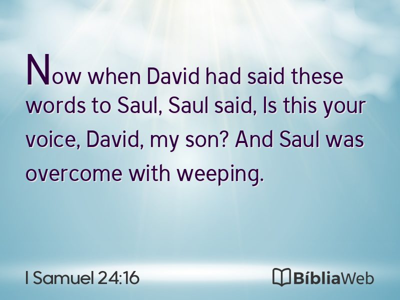 I Samuel 24:16 em imagem para compartilhar