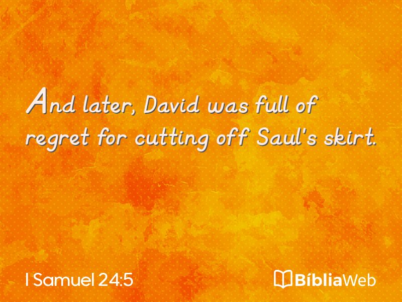 I Samuel 24:5 em imagem para compartilhar